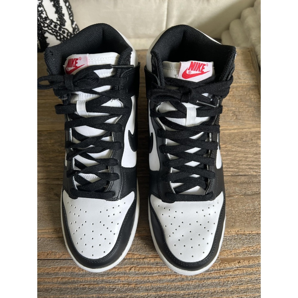 Nike Dunk High Shoes Womens Size 9 Black White Panda Sneaker DD1869-103 - Picture 6 of 10
